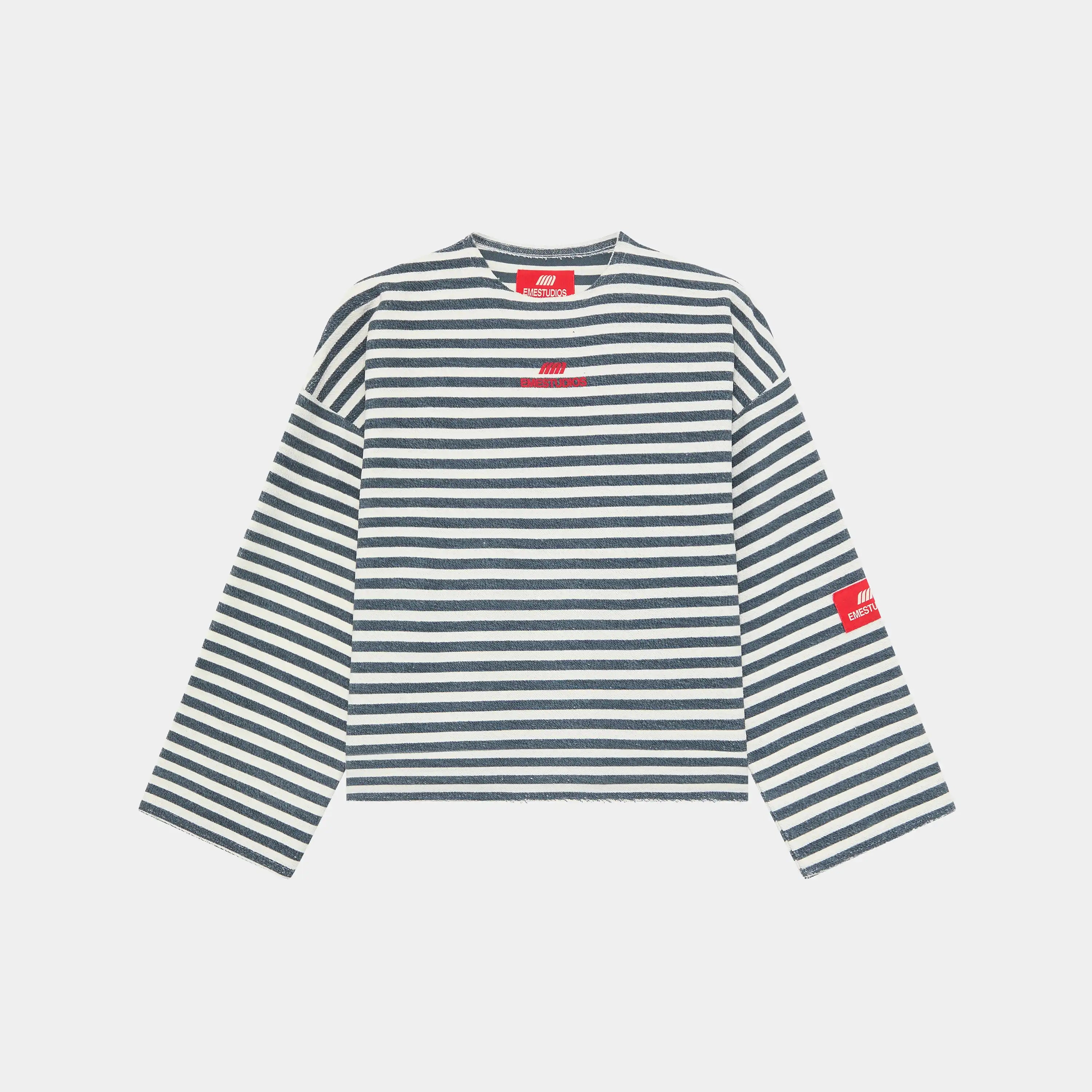 Sade Navy Reverse Crewneck