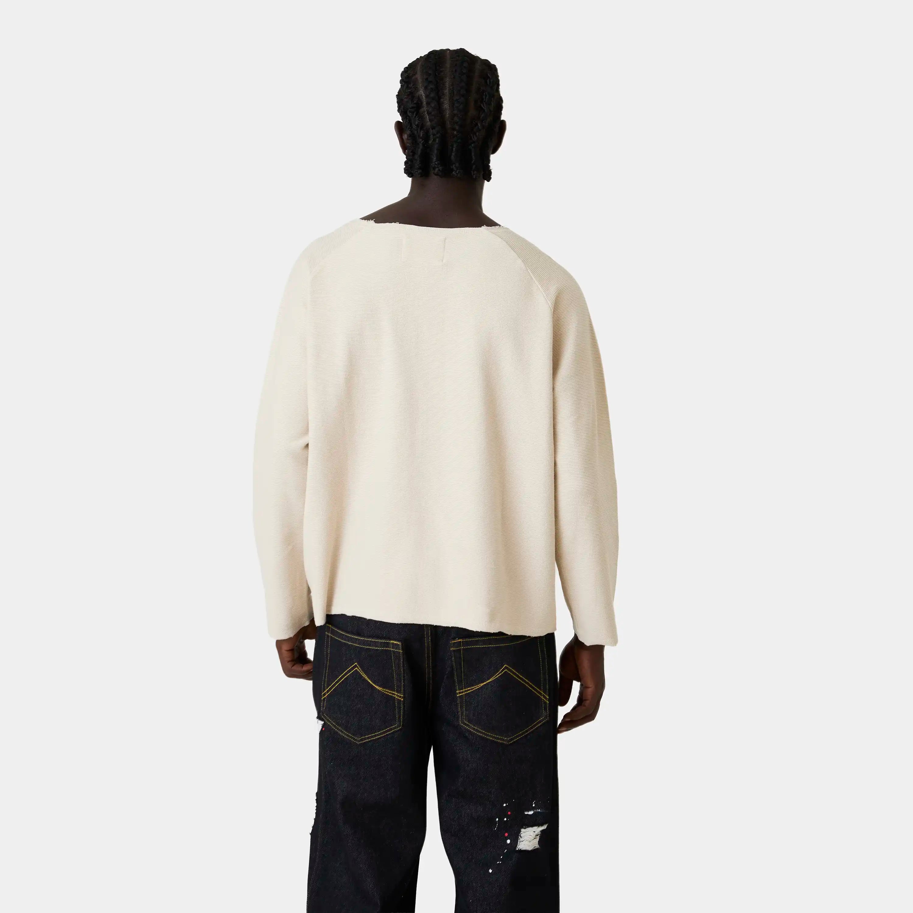 Salt Off Sand Waffle Long Sleeve T-shirts Eme Studios