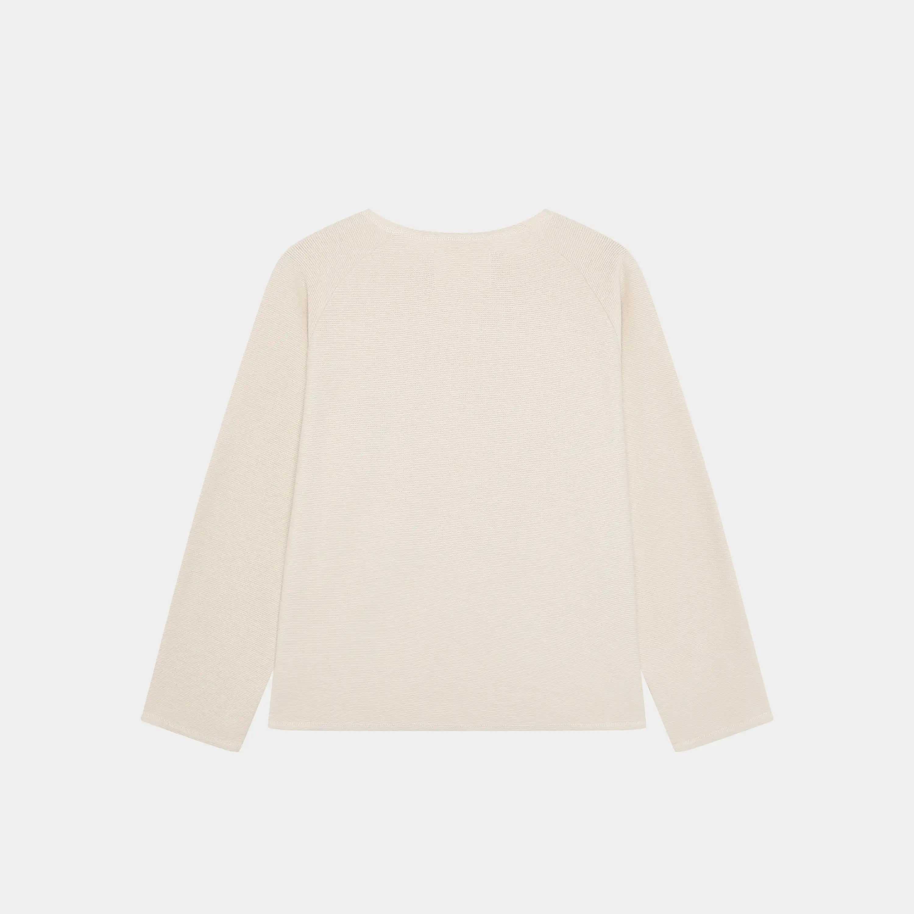 Salt Off Sand Waffle Long Sleeve T-shirts Eme Studios