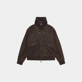 Sess Fawn Leather Jacket Outerwear Eme Studios