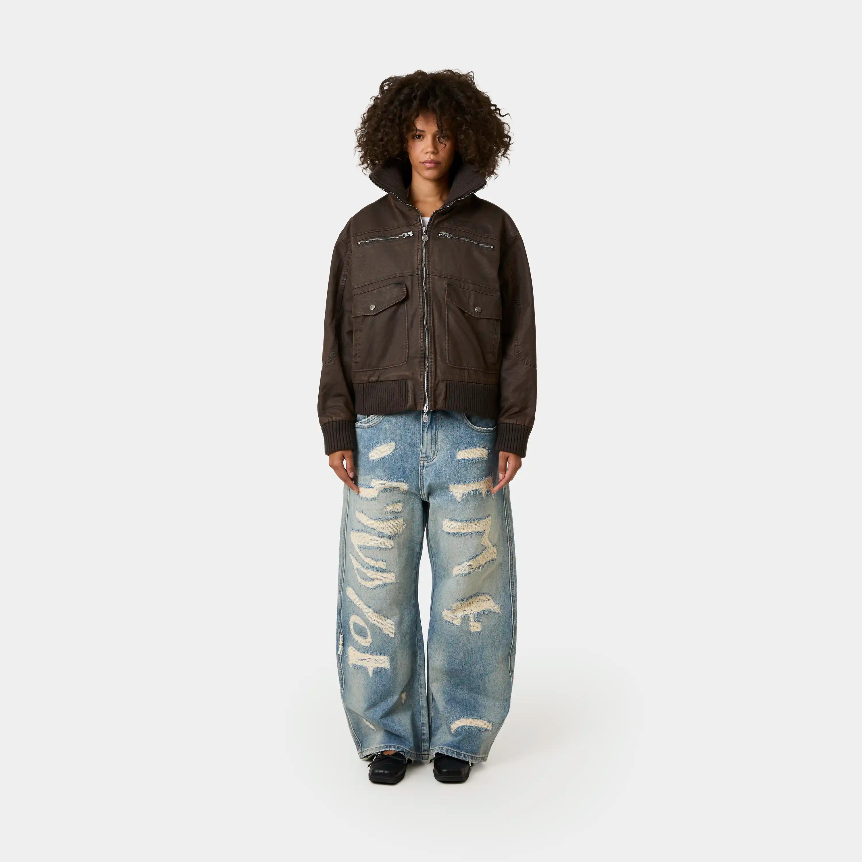 Sess Fawn Leather Jacket Outerwear Eme Studios