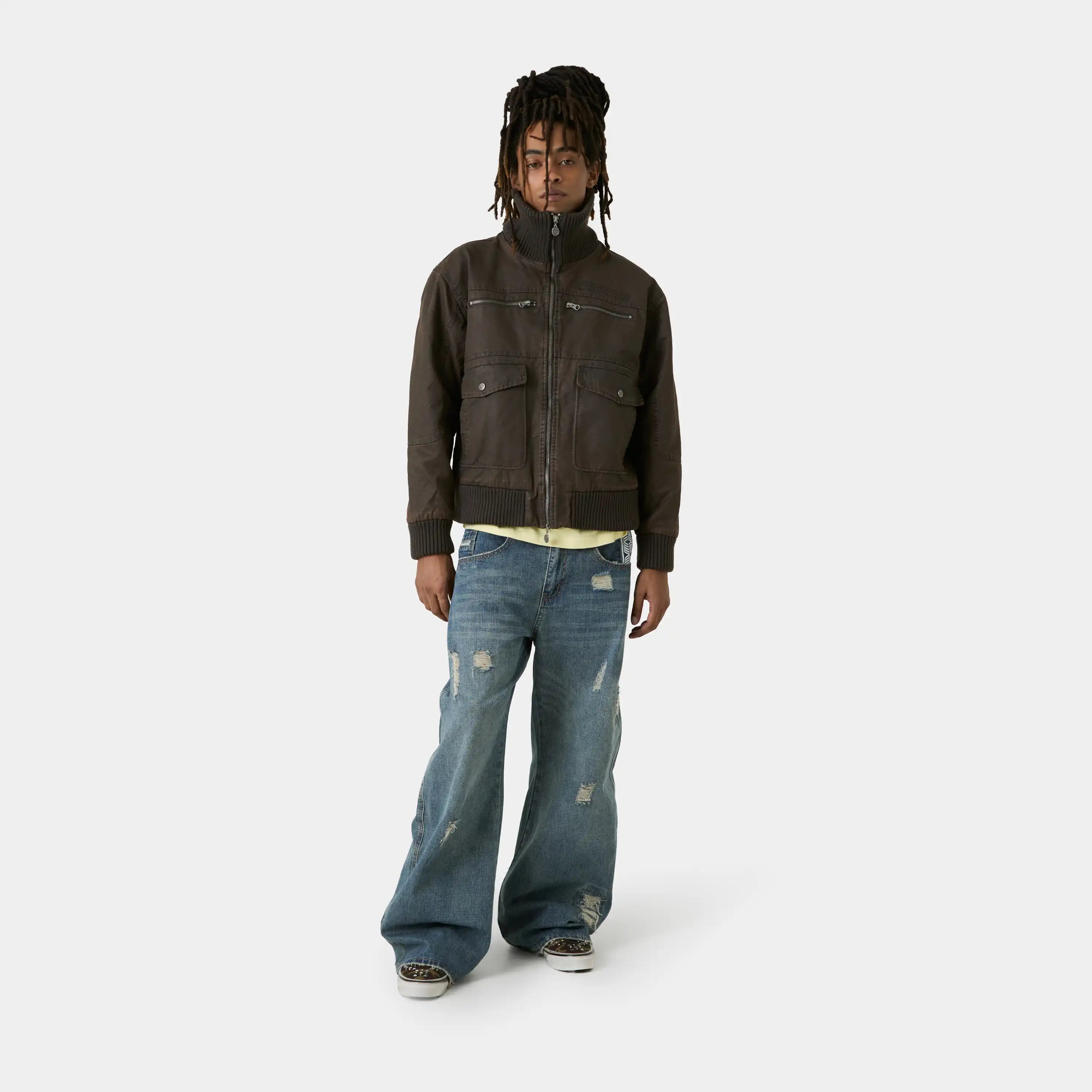 Sess Fawn Leather Jacket Outerwear Eme Studios