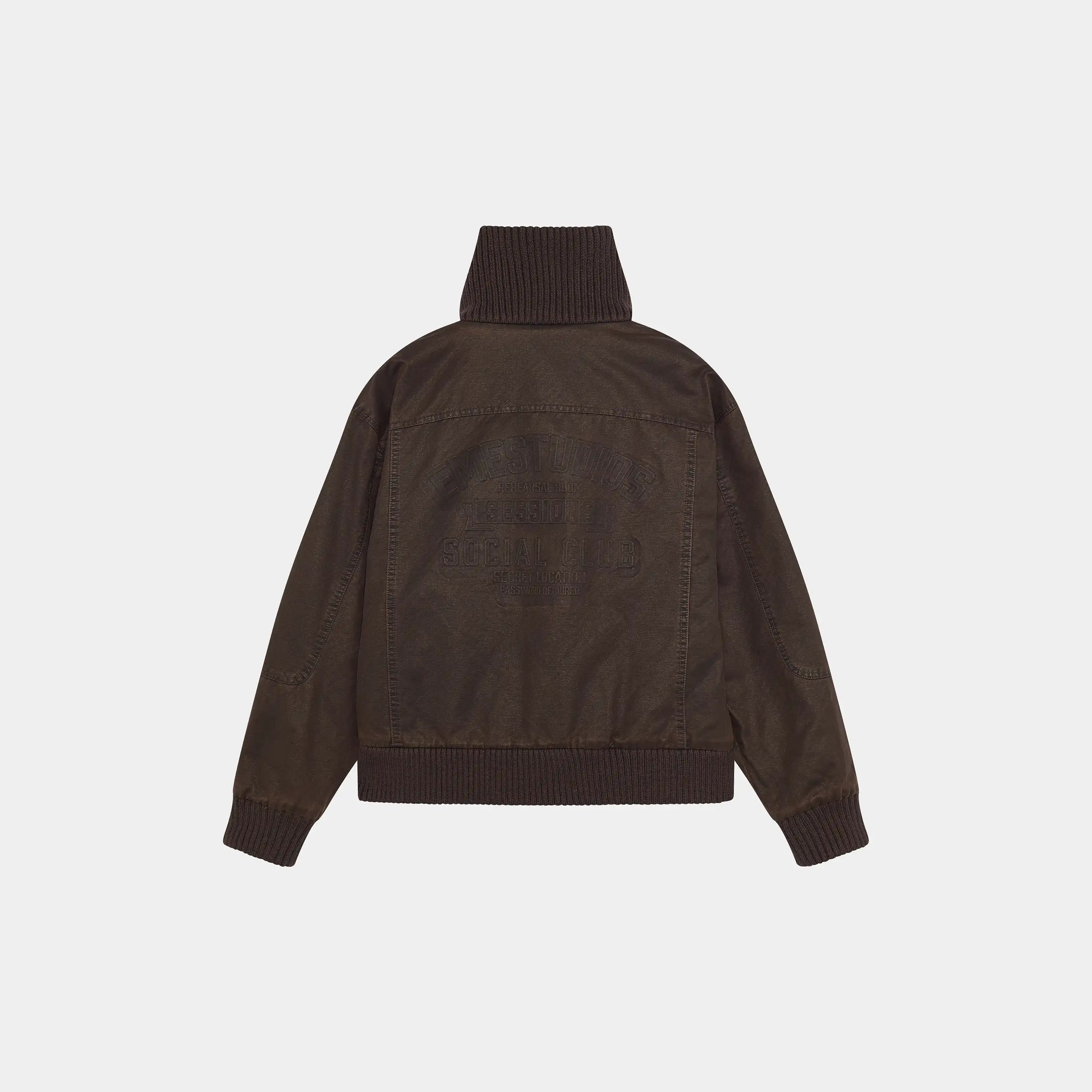 Sess Fawn Leather Jacket Outerwear Eme Studios