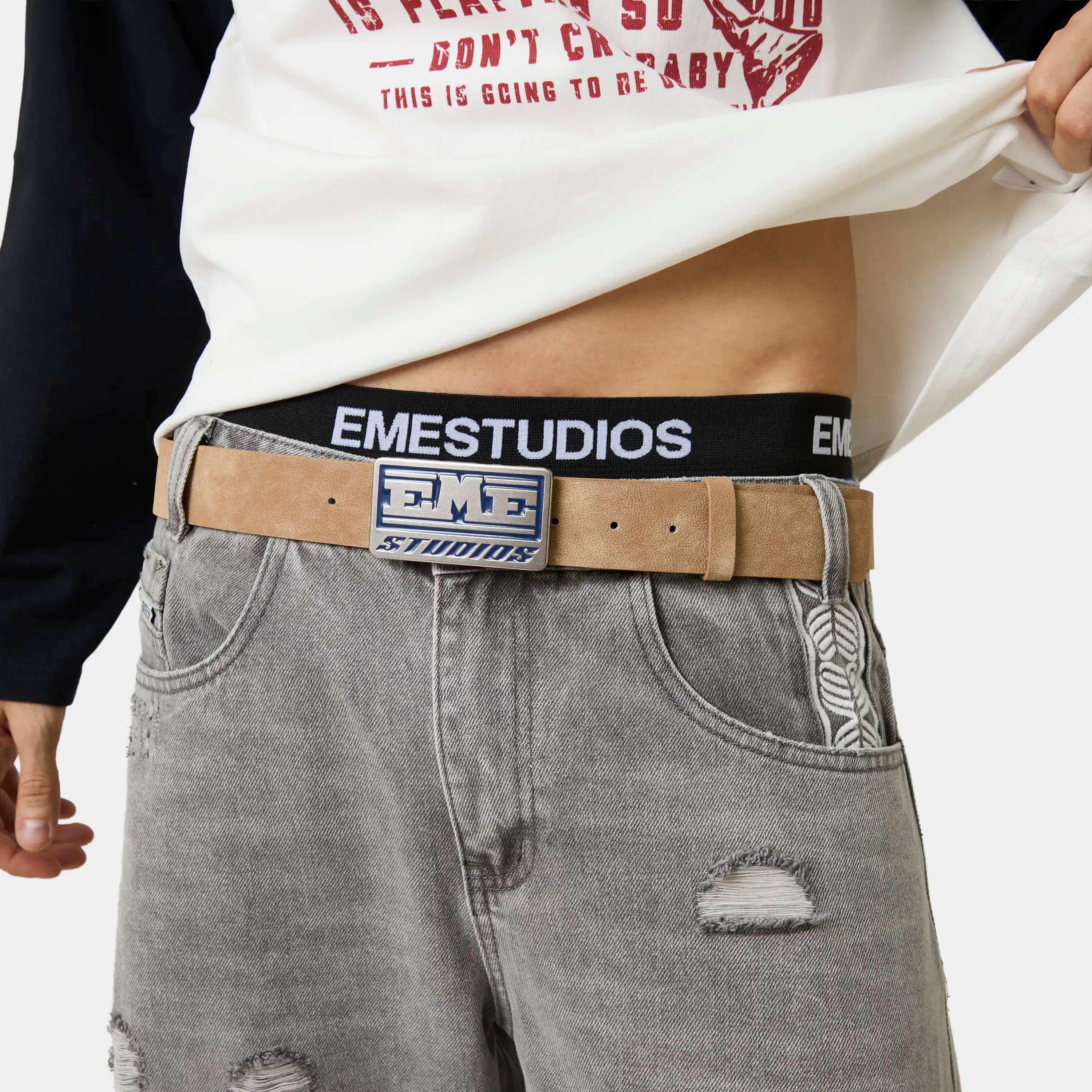 Sheet Ecru Belt Accesories Eme Studios