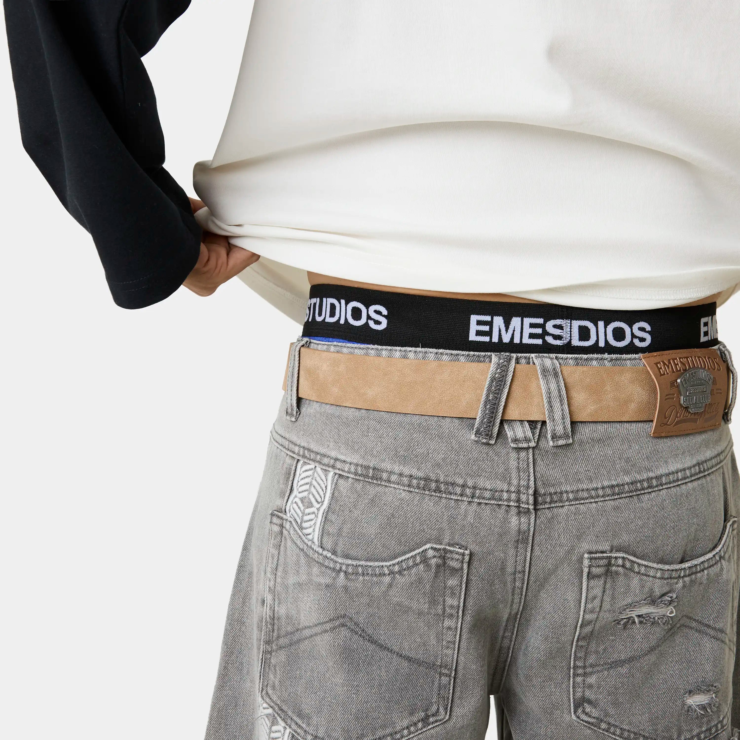 Sheet Ecru Belt Accesories Eme Studios