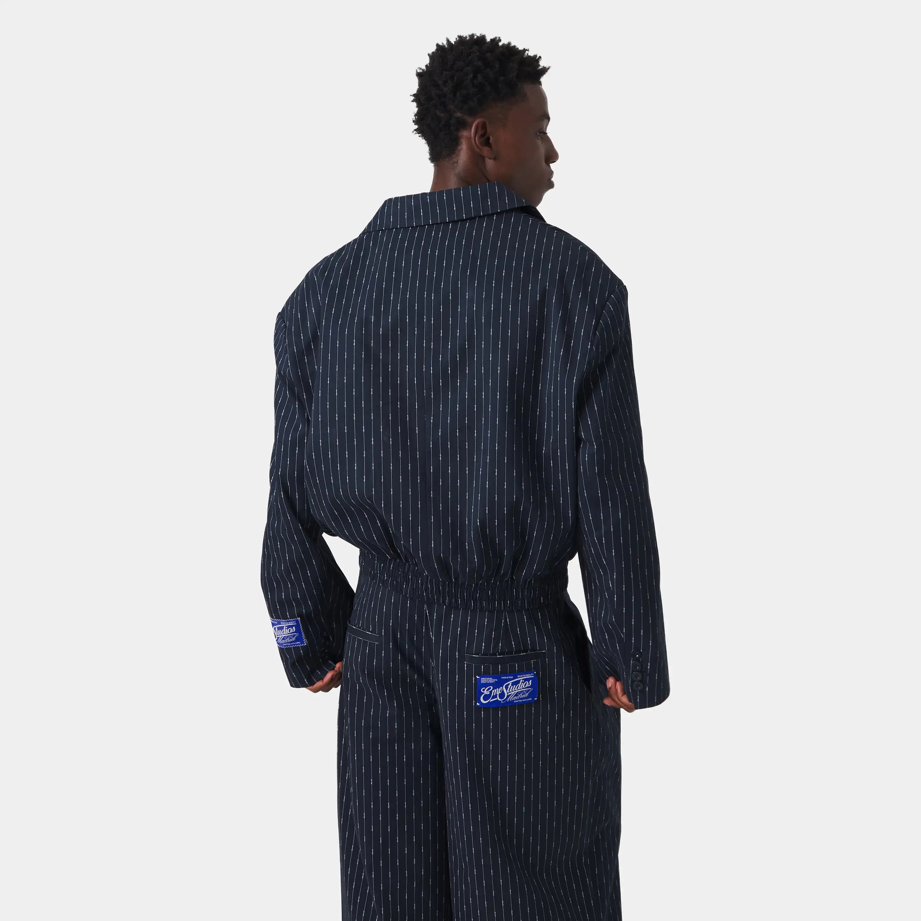 Shift Navy Bomber Blazer Outerwear Eme Studios