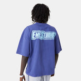 Shining Orient Blue Oversized Tee T-shirts eme