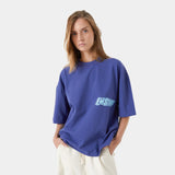 Shining Orient Blue Oversized Tee T-shirts eme