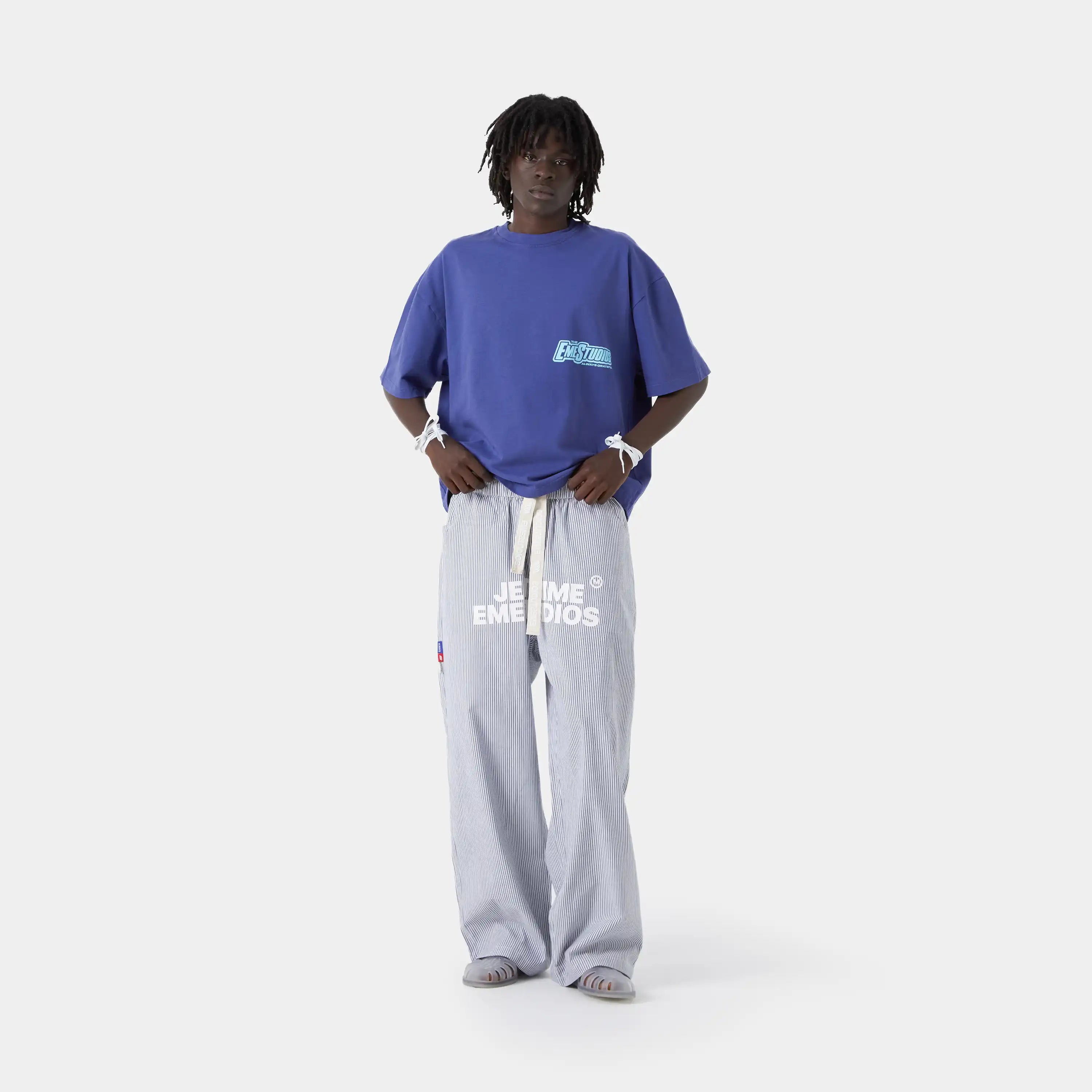 Shining Orient Blue Oversized Tee T-shirts eme