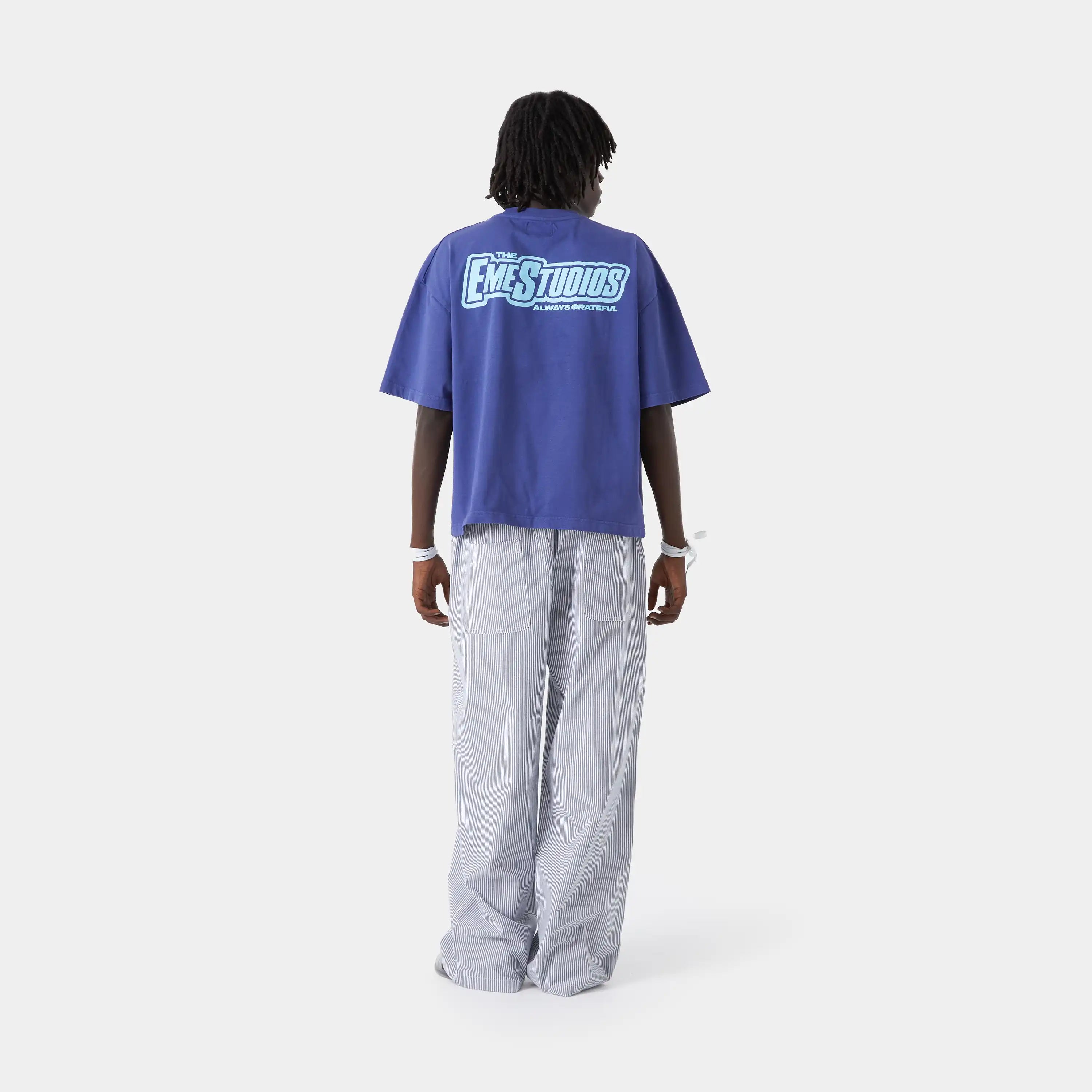 Shining Orient Blue Oversized Tee T-shirts eme