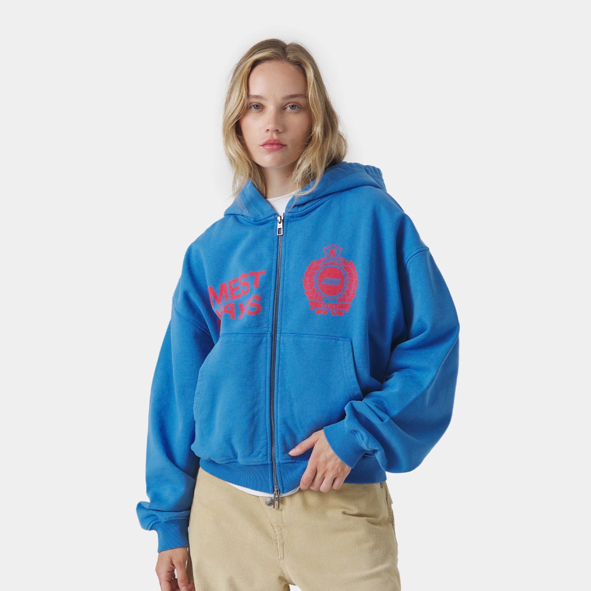 Slice Nebulas Blue Full Zip Hoodies Eme Studios