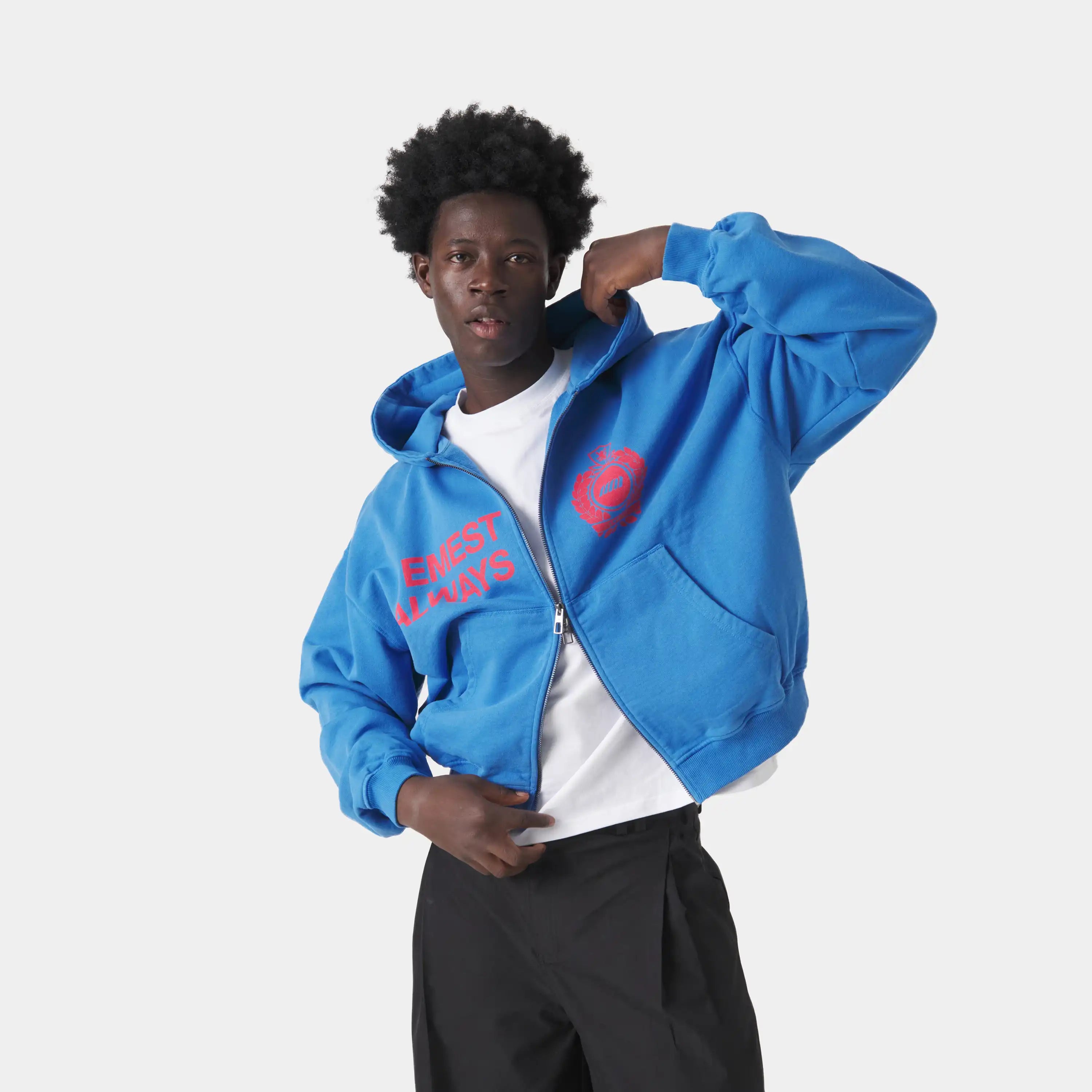 Slice Nebulas Blue Full Zip Hoodies Eme Studios