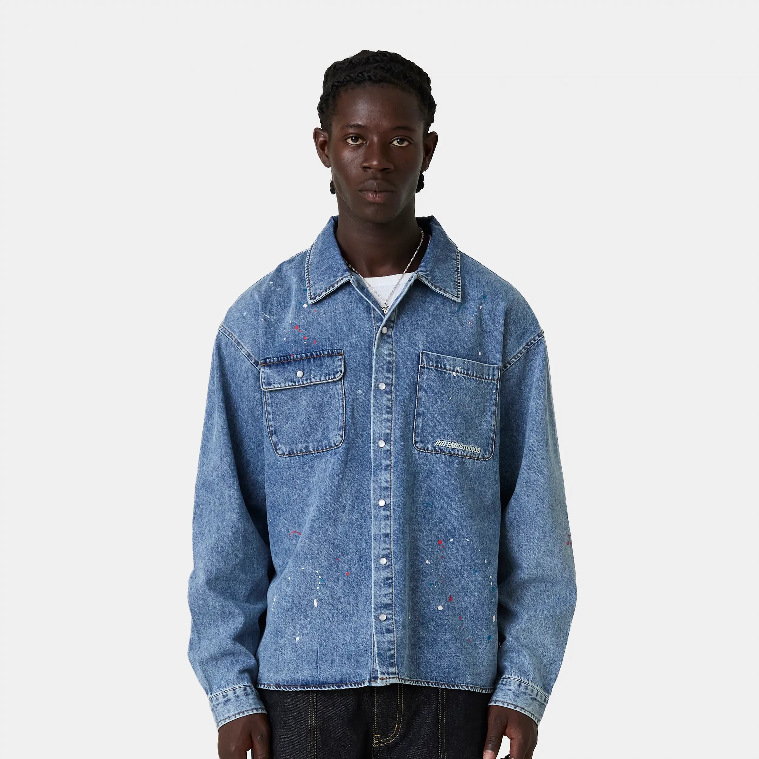 Slippy Denim Shirt Shirts Eme Studios