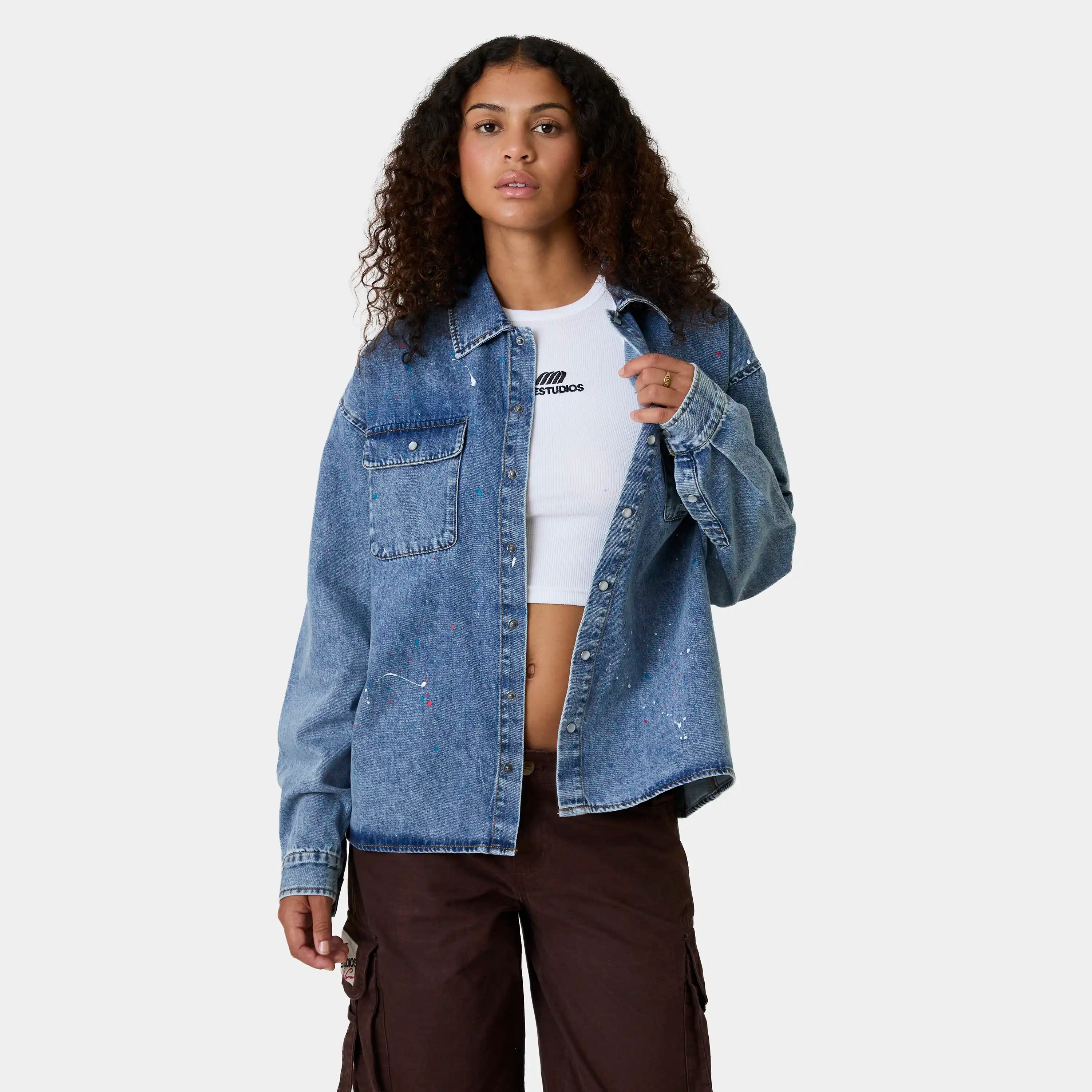 Slippy Denim Shirt Shirts Eme Studios