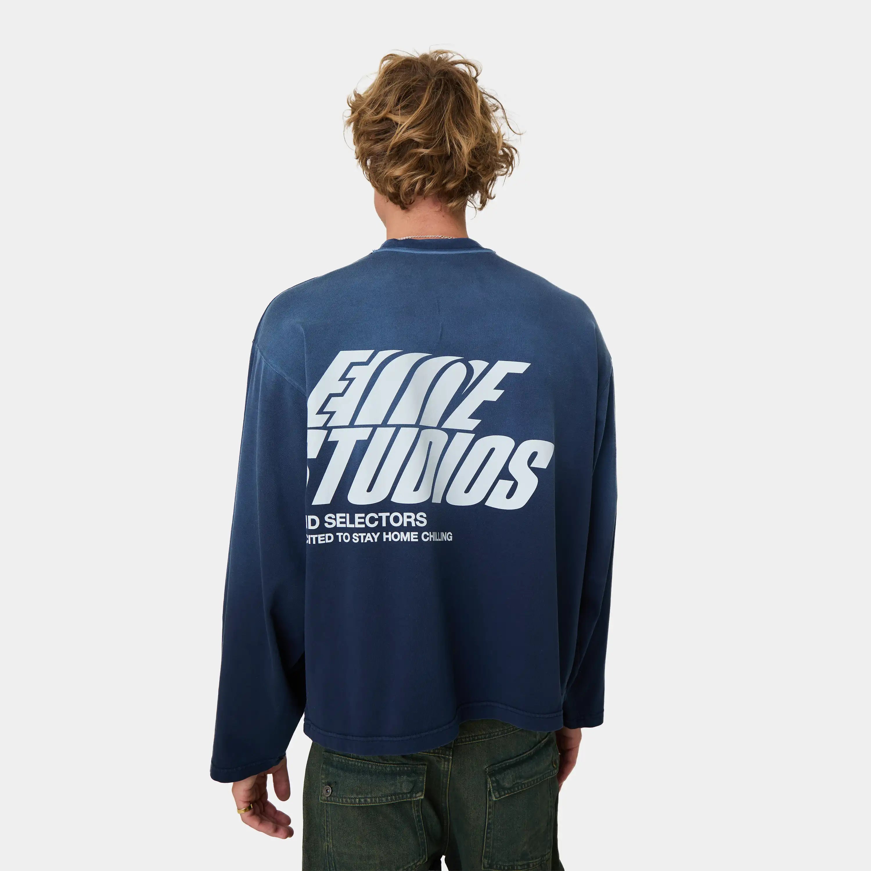 Snick Navy Long Sleeve T-shirts Eme Studios