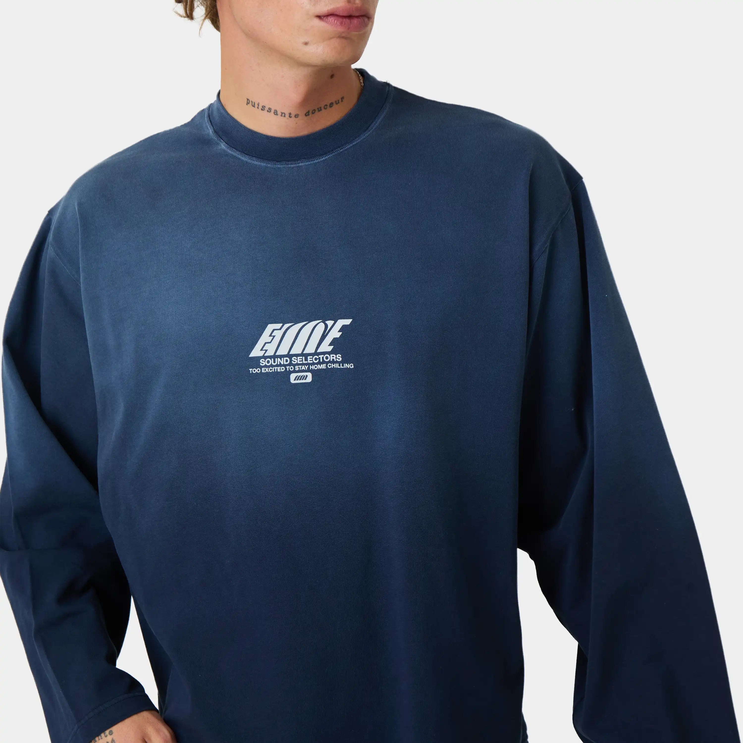Snick Navy Long Sleeve T-shirts Eme Studios