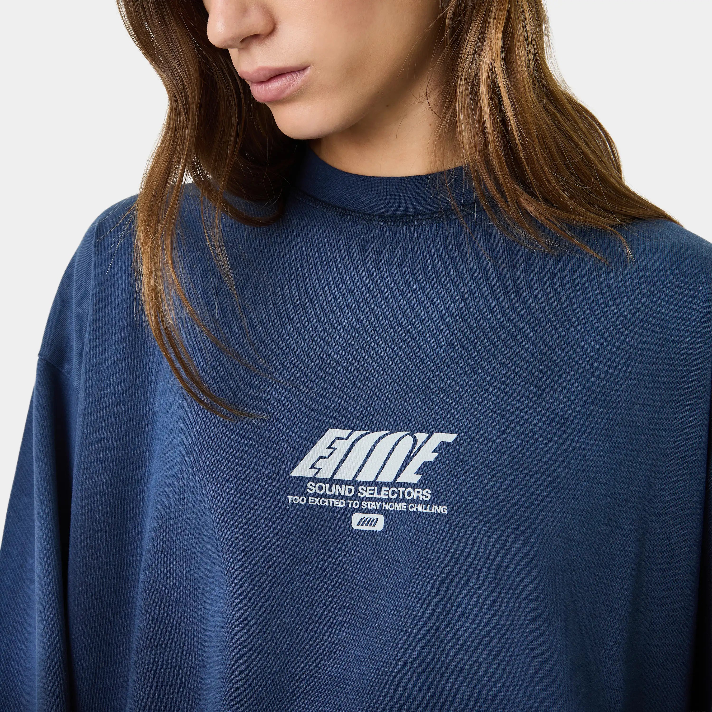 Snick Navy Long Sleeve T-shirts Eme Studios
