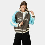 Soffy Crystal Blue Zipper Knit Knitwear Eme Studios