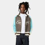Soffy Crystal Blue Zipper Knit Knitwear Eme Studios