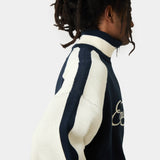 Soffy Navy Zipper Knit Knitwear Eme Studios