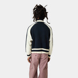 Soffy Navy Zipper Knit Knitwear Eme Studios