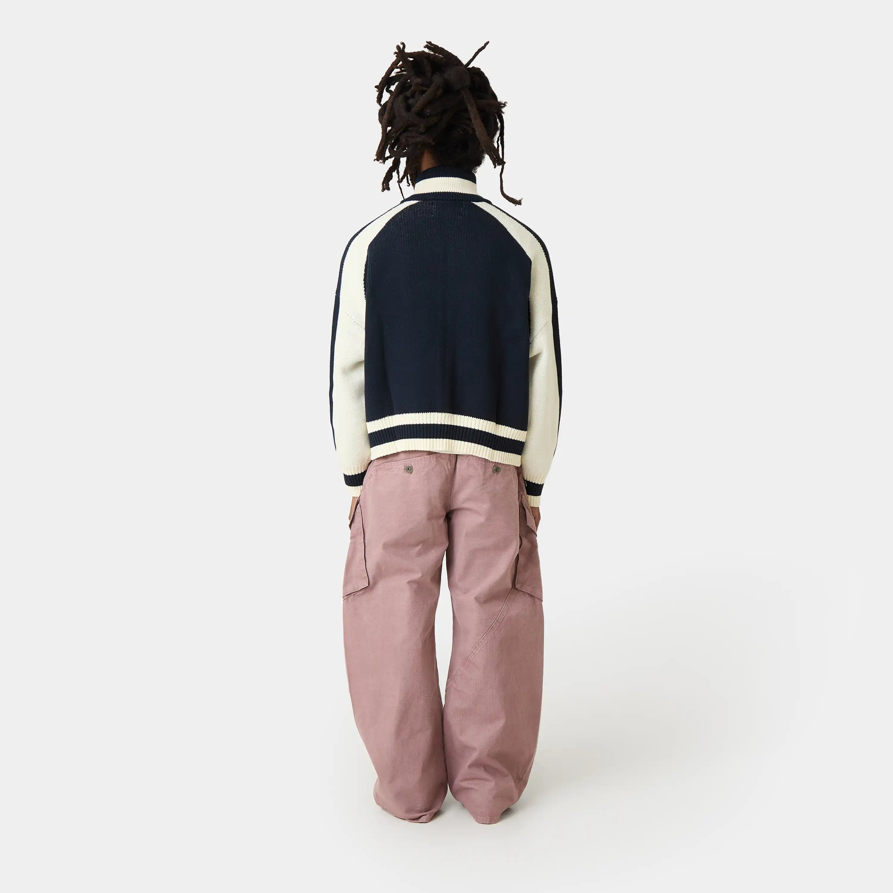 Soffy Navy Zipper Knit Knitwear Eme Studios