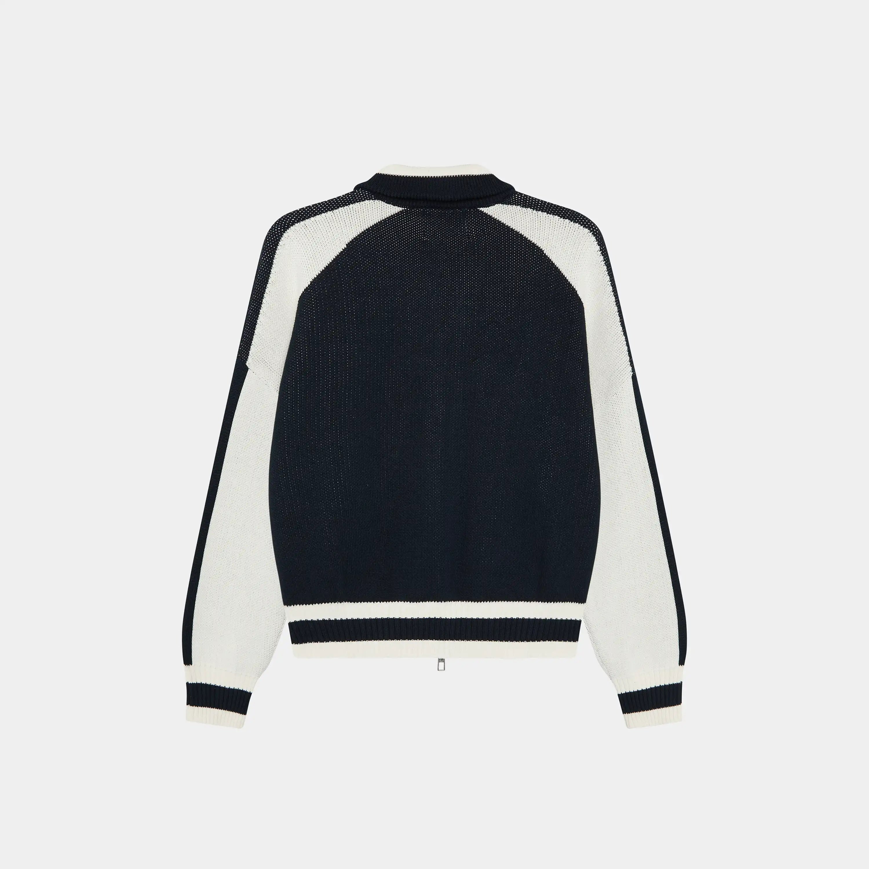 Soffy Navy Zipper Knit Knitwear Eme Studios