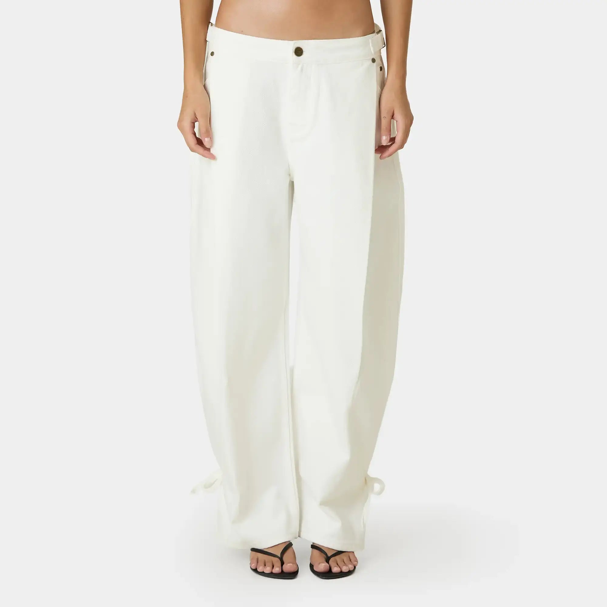Solan White Pants Woman Pants Eme Studios