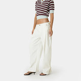 Solan White Pants Woman Pants Eme Studios