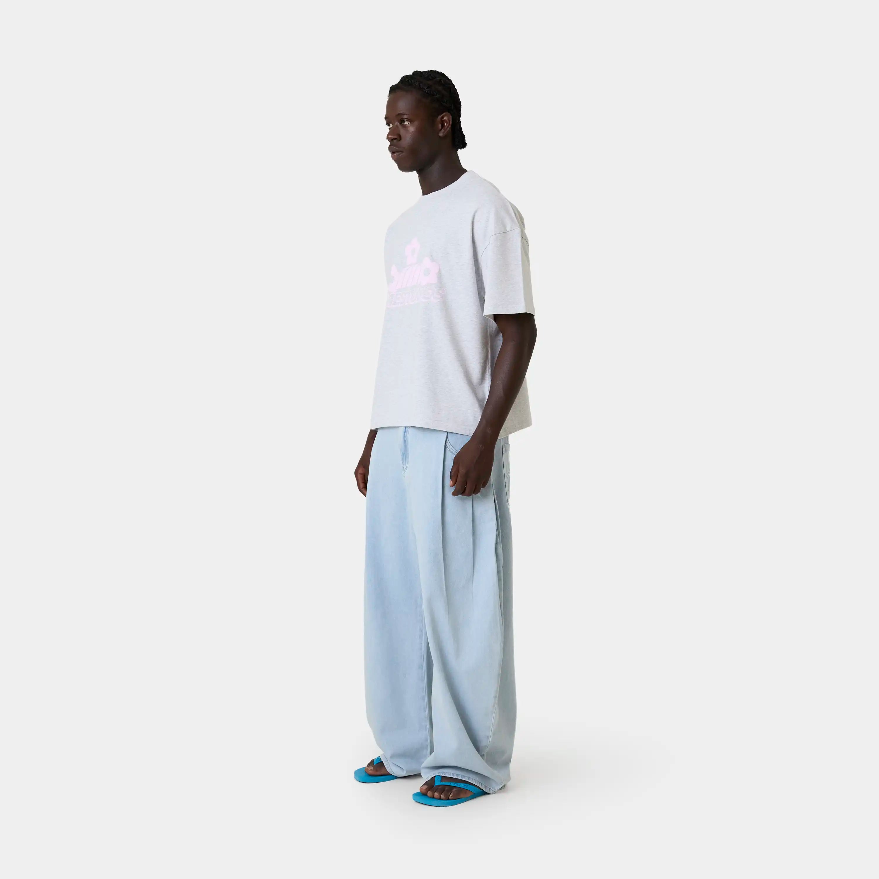 Spring Heather Grey Oversized Tee T-shirts Eme Studios