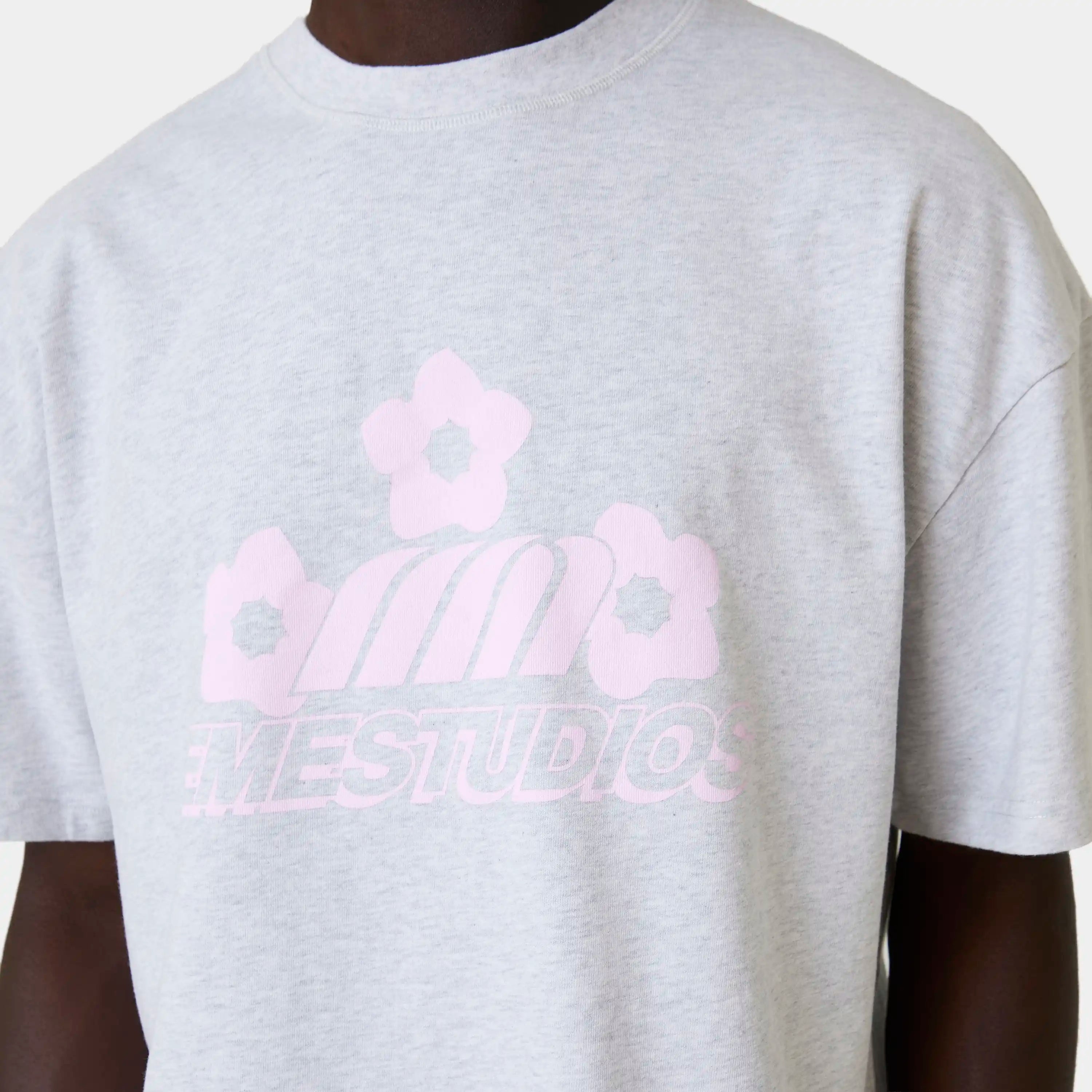 Spring Heather Grey Oversized Tee T-shirts Eme Studios