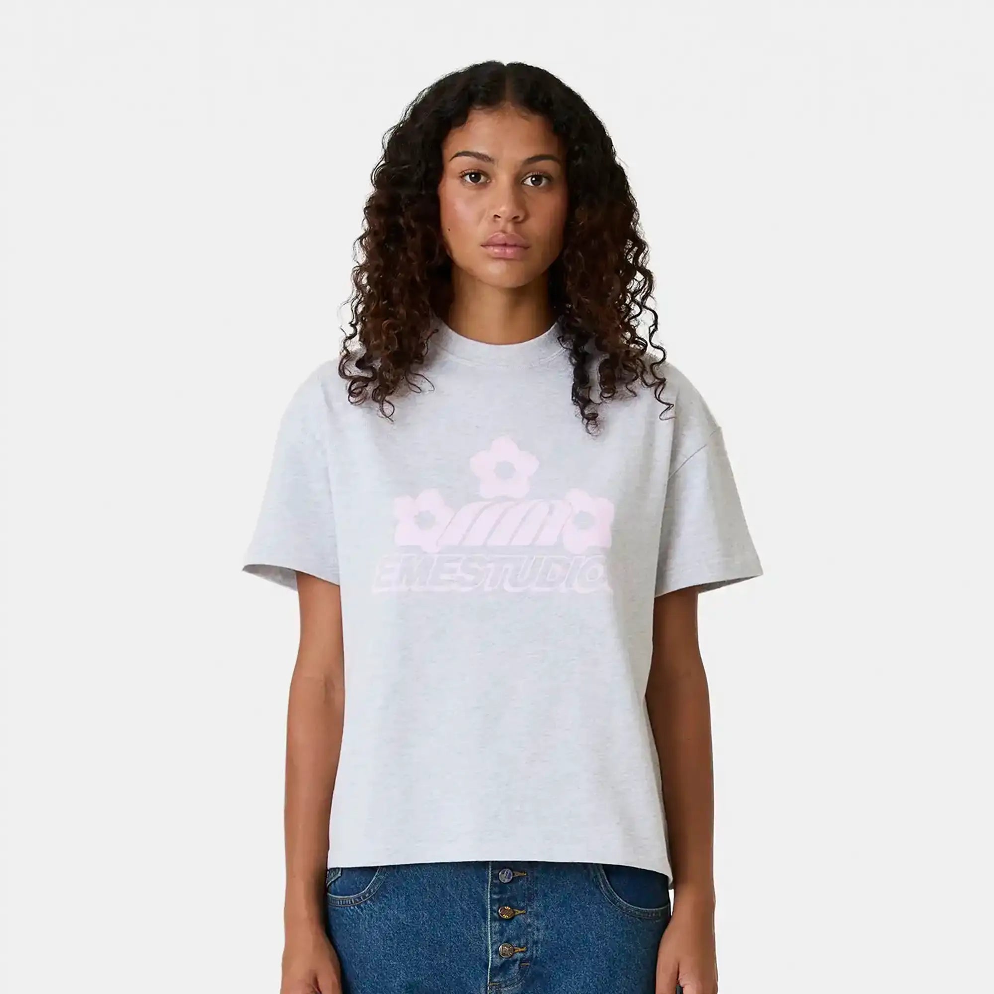 Spring Heather Grey Oversized Tee T-shirts Eme Studios