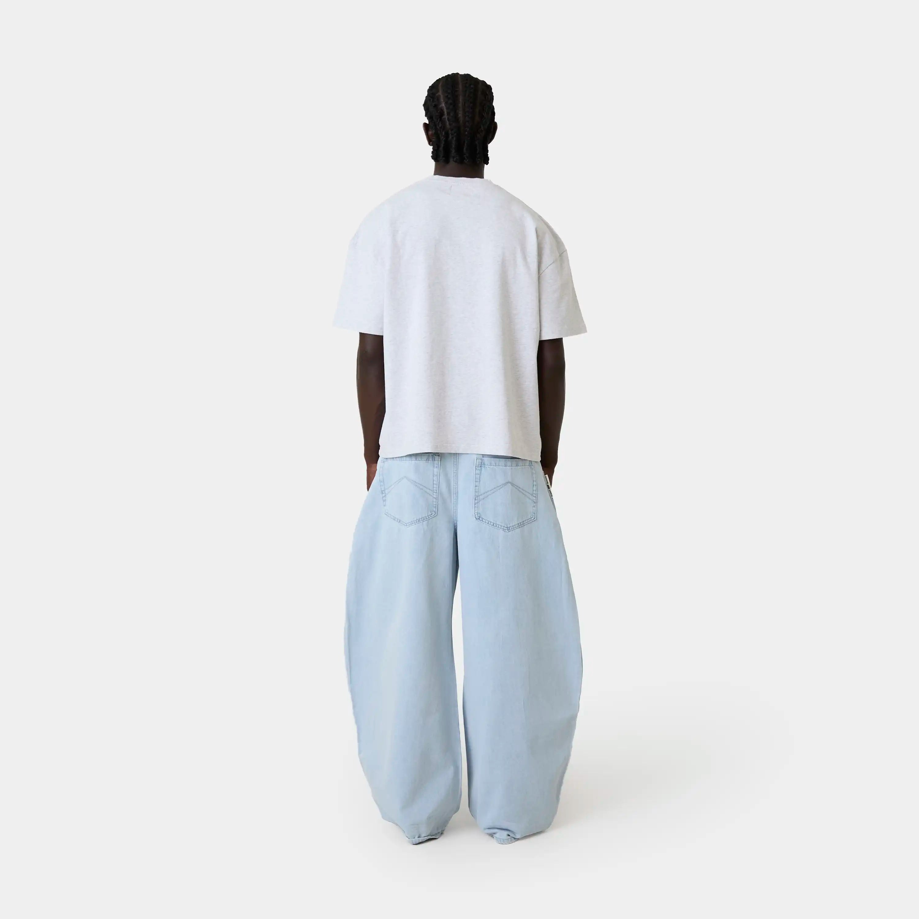 Spring Heather Grey Oversized Tee T-shirts Eme Studios