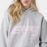 Ssamo Heather Grey Oversized Hoodie Hoodies Eme Studios