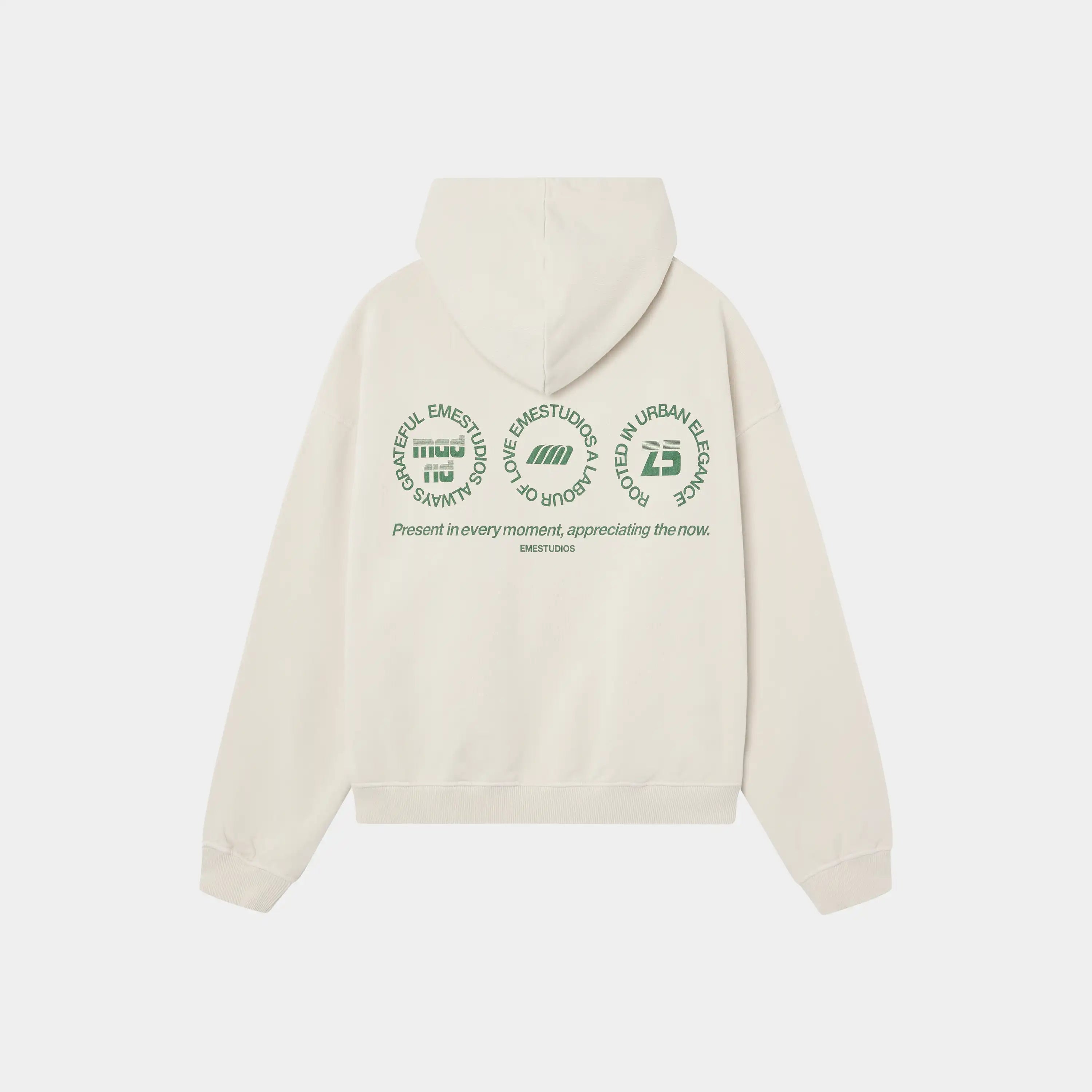 Stamp Off Sand Oversized Hoodie Hoodies Eme Studios