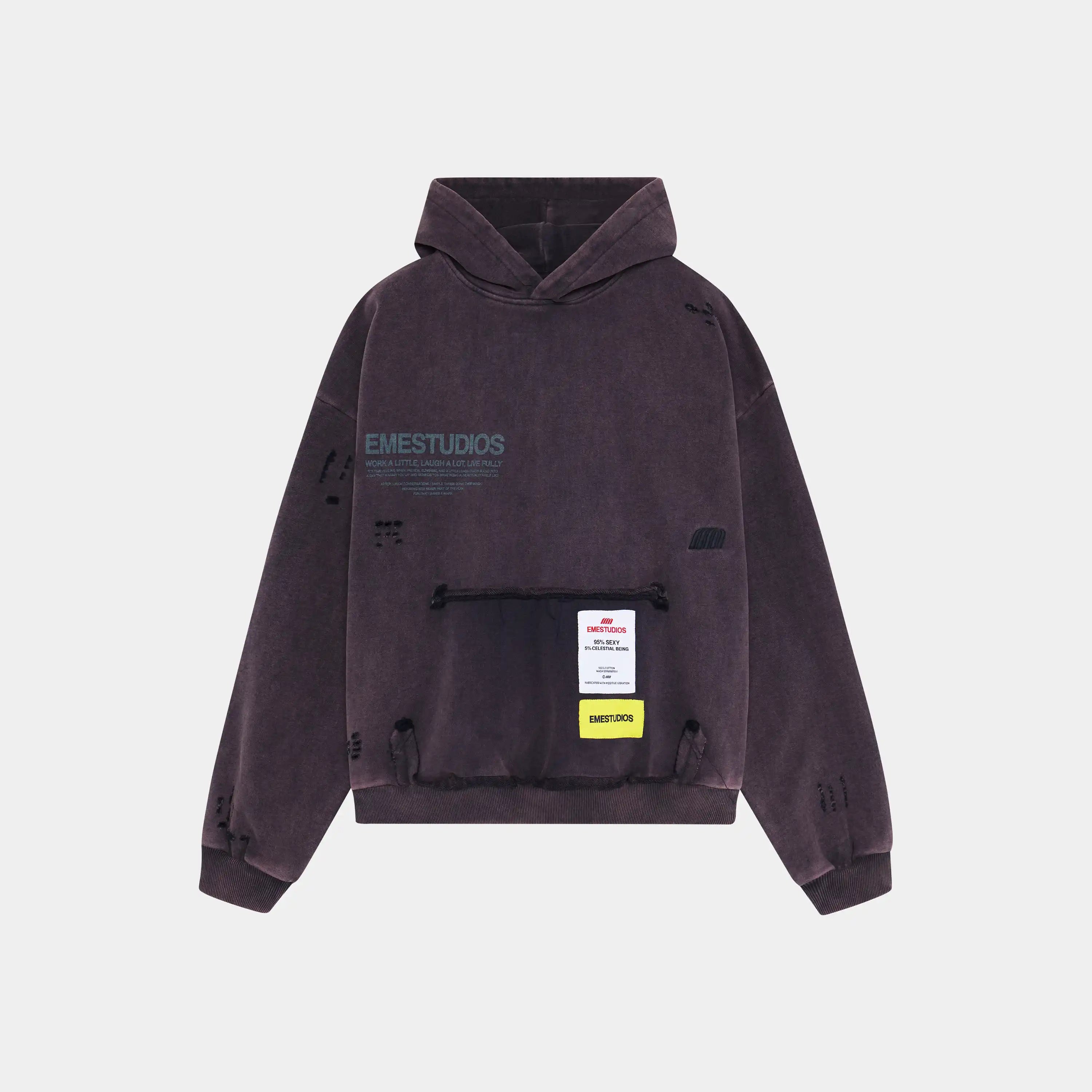 Stanford Navy Oversized Hoodie Hoodies Eme Studios
