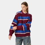 Stoke Burgundy Knit Sweater Knitwear Eme Studios