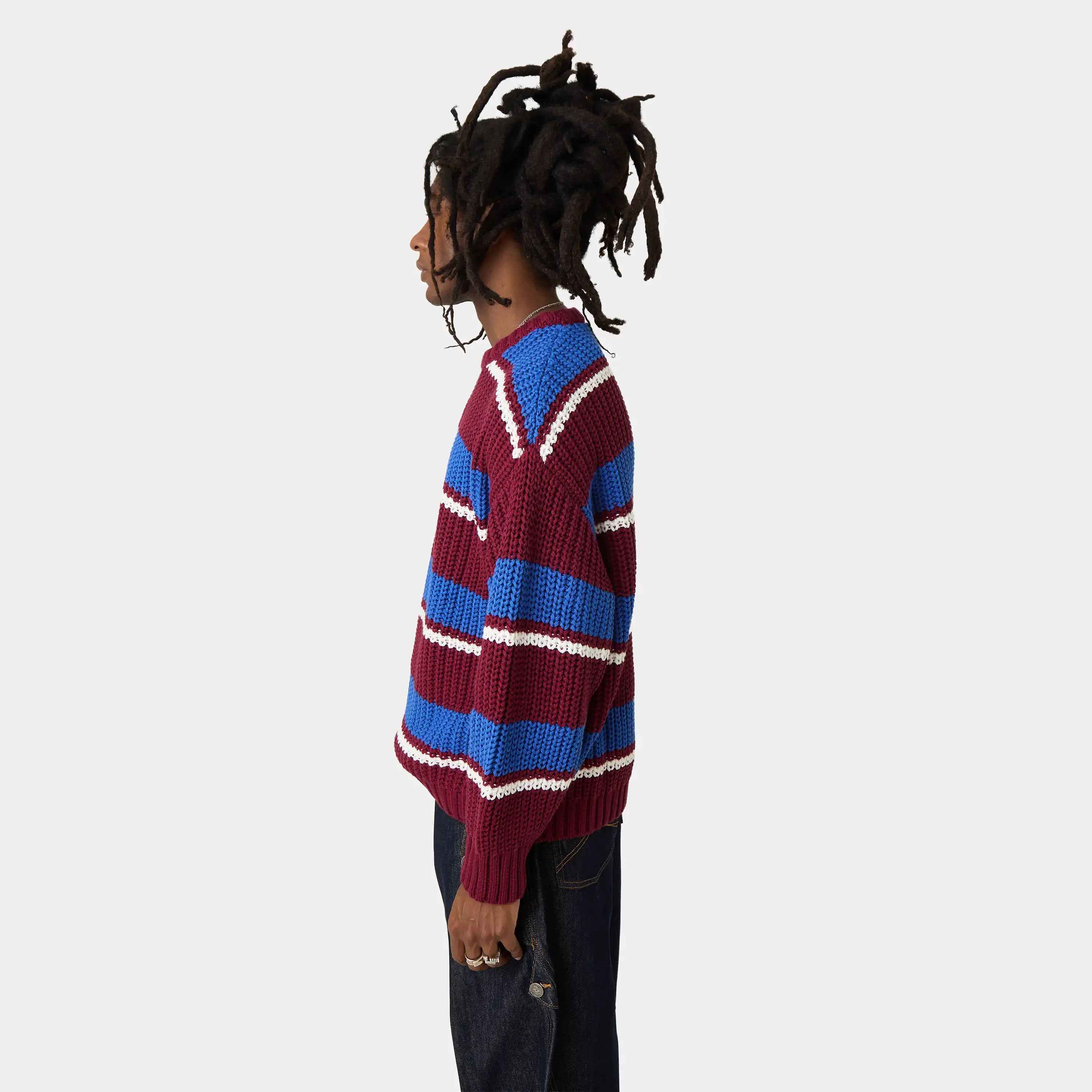Stoke Burgundy Knit Sweater Knitwear Eme Studios