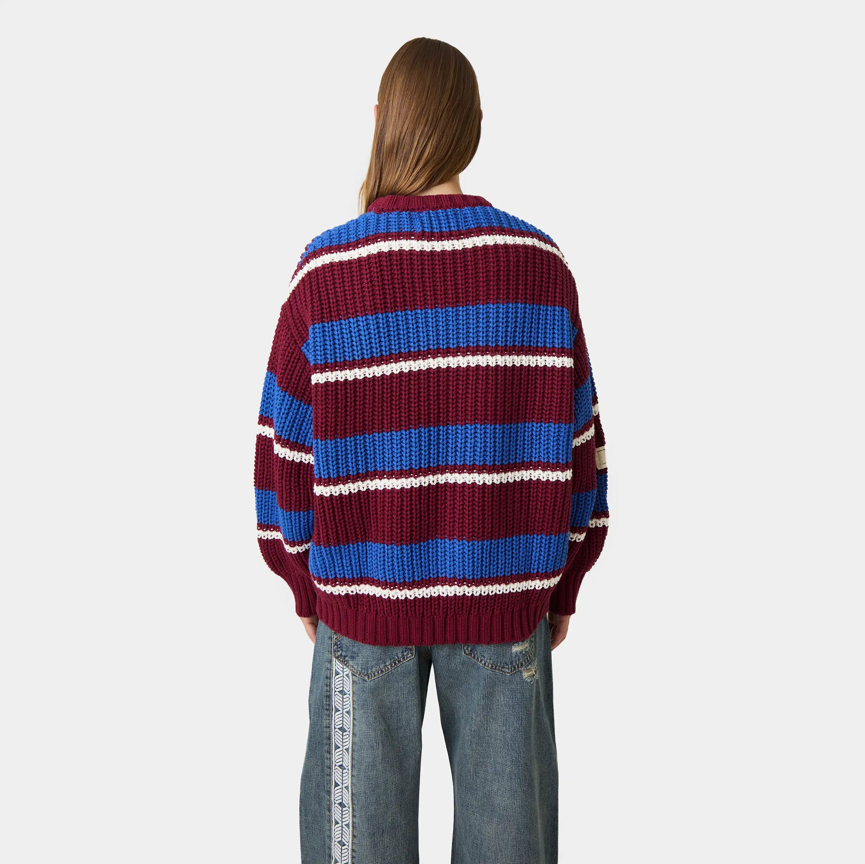 Stoke Burgundy Knit Sweater Knitwear Eme Studios