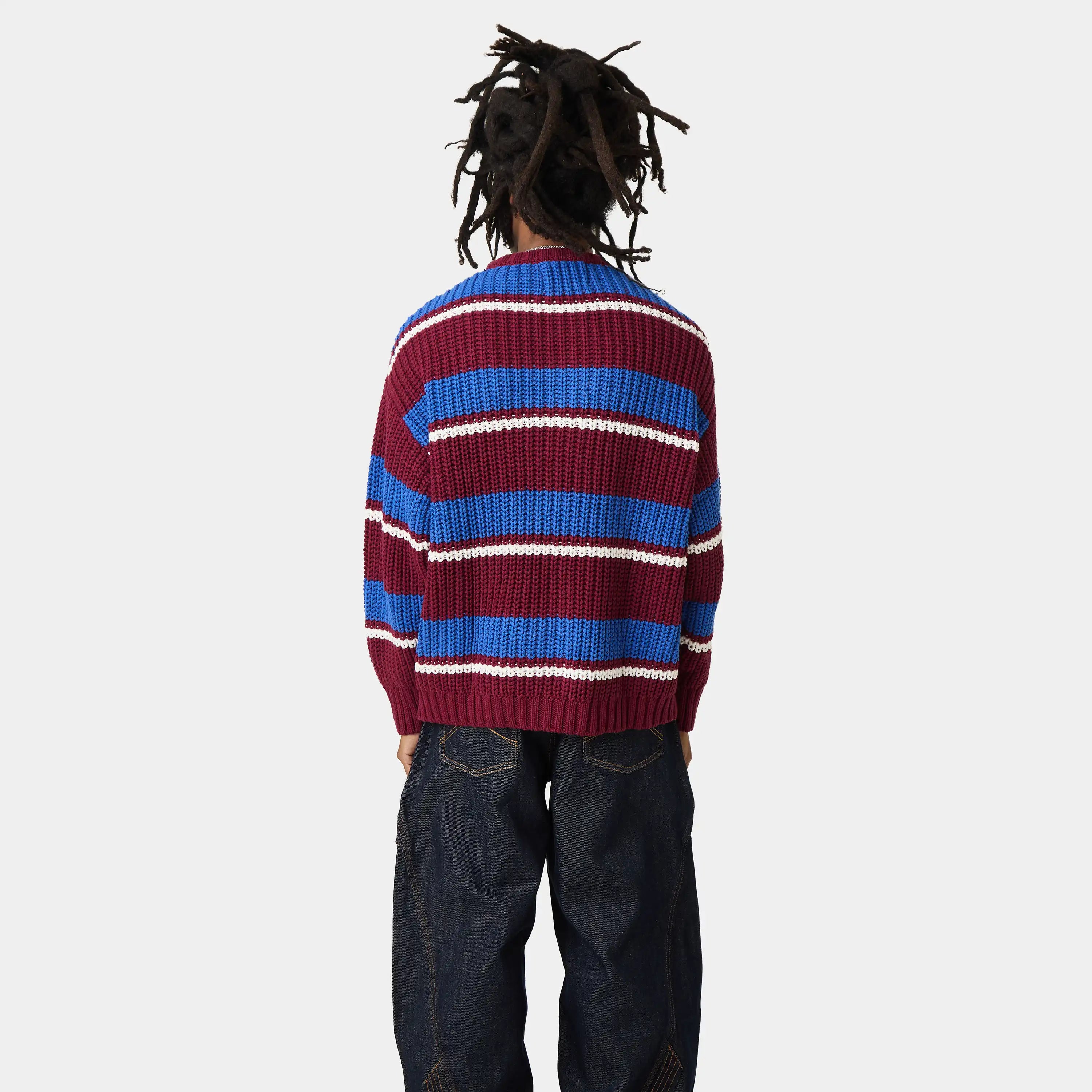 Stoke Burgundy Knit Sweater Knitwear Eme Studios