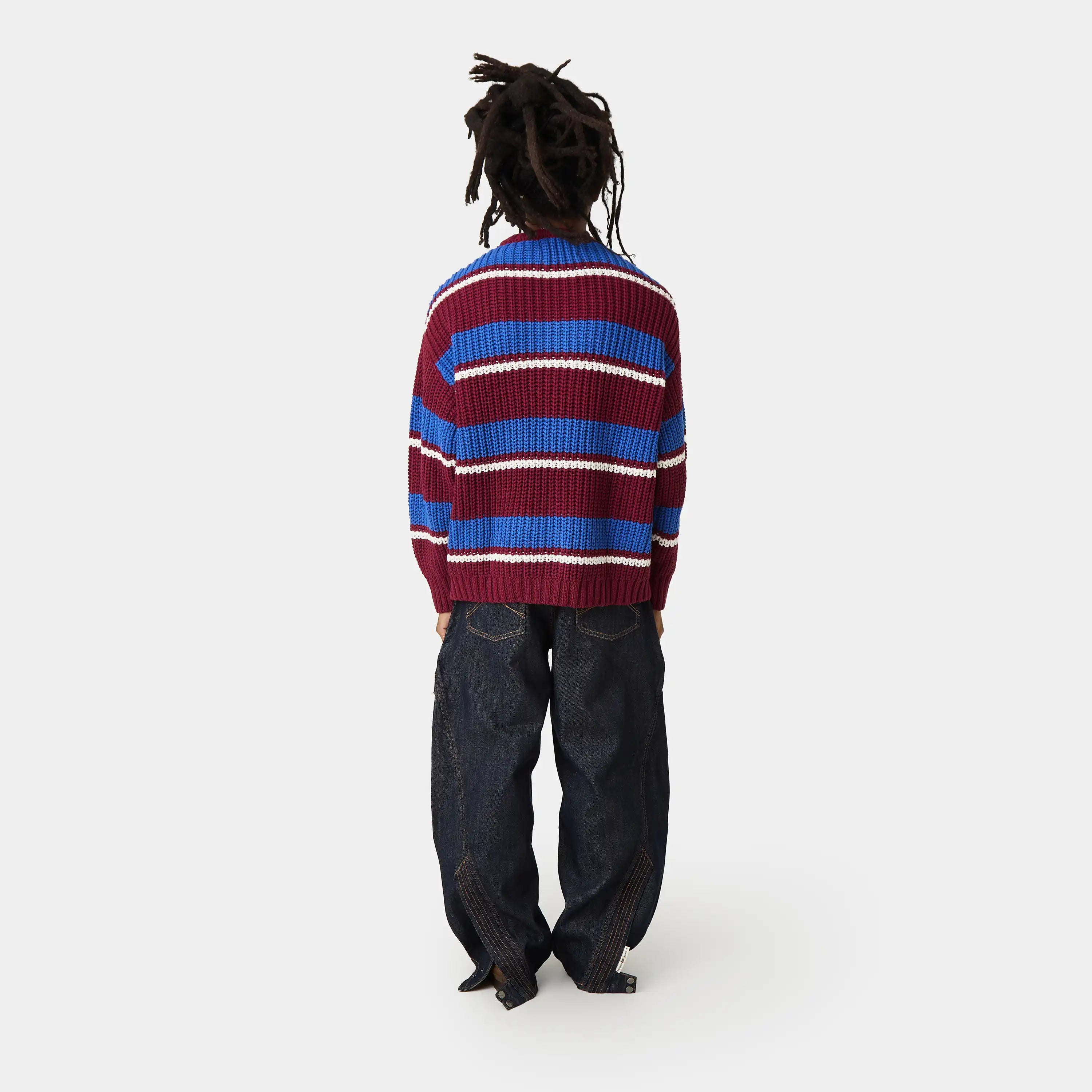 Stoke Burgundy Knit Sweater Knitwear Eme Studios