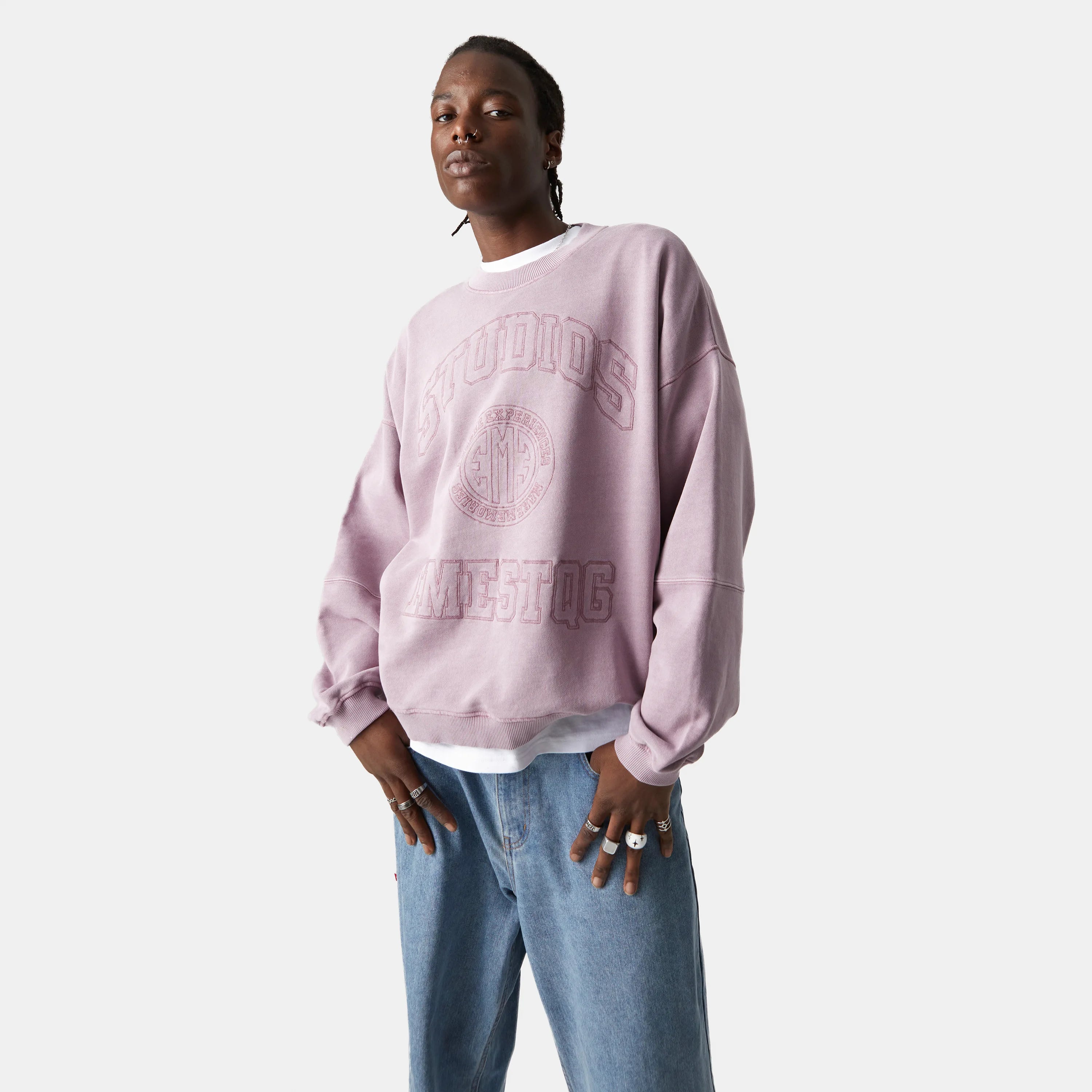 Streak Toadstool Oversized Crewneck Sweatshirts eme