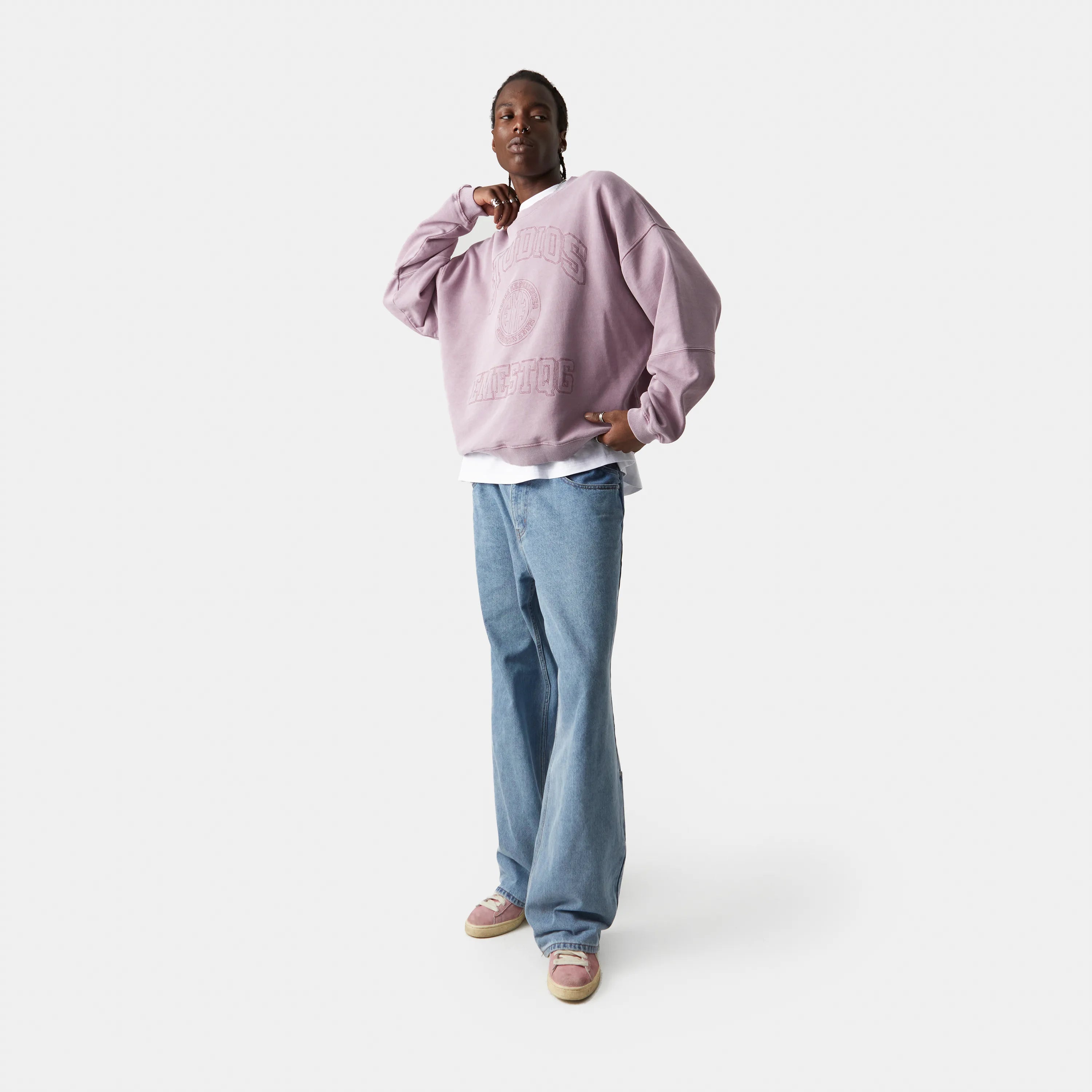 Streak Toadstool Oversized Crewneck Sweatshirts eme