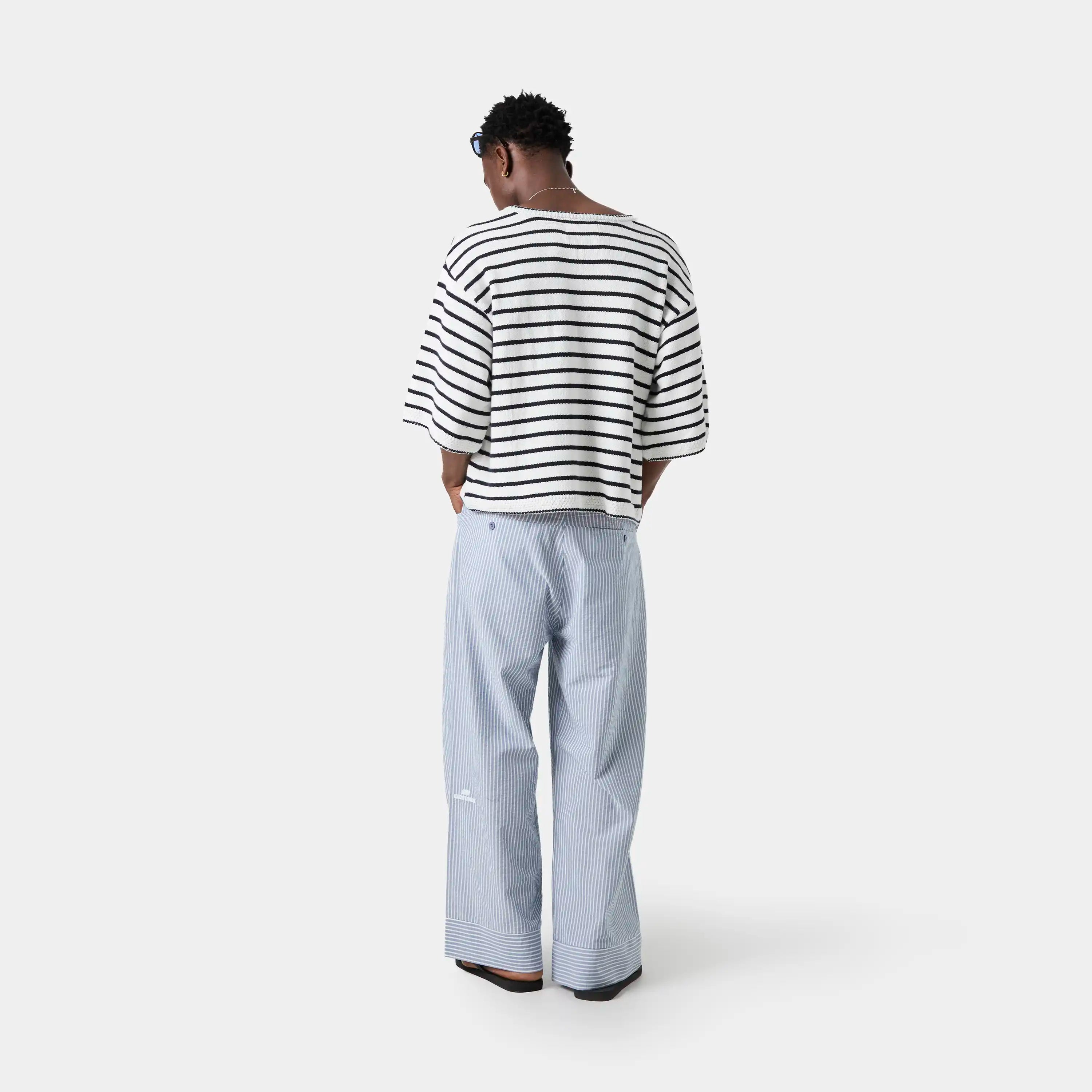 Striped Frost Baggy Pants Pants eme