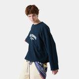 Suty Navy Reverse Crewneck Sweatshirts eme