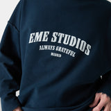 Suty Navy Reverse Crewneck Sweatshirts eme