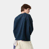 Suty Navy Reverse Crewneck Sweatshirts eme