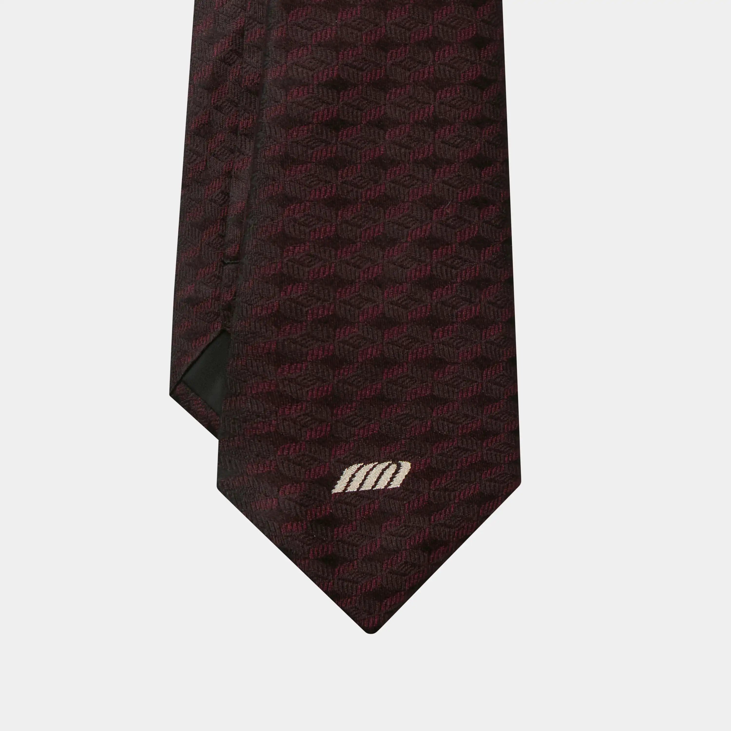 Symm Burgundy Tie Accesories Eme Studios