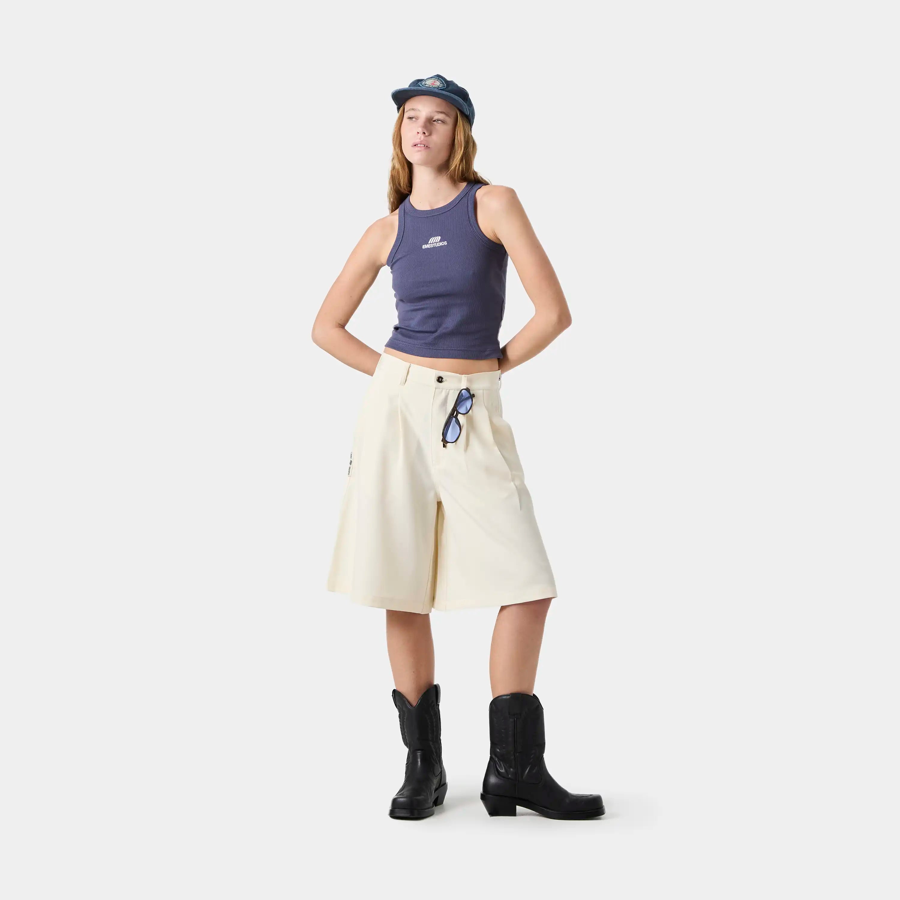 Tank Top Navy Woman T-shirts eme