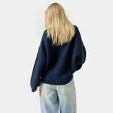 Thesis Navy Knit Sweater Knitwear Eme Studios